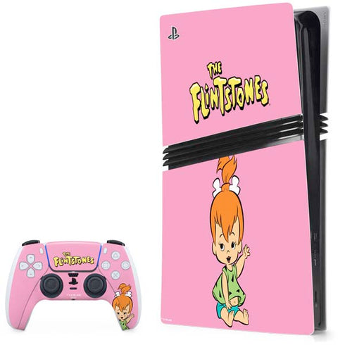 The Flinstones Pebbles Flintstone PS5 Pro Bundle Skin